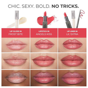 Rinna Beauty Icon Lip Kit - Amelia- All-in-one Lip Kit Includes Lipstick, Lip Gloss, Lip Liner - SWEET PINK look - Vegan, Long-lasting, Anti-aging &amp; Moisturizing, Cruelty-Free - 1 each