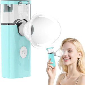 2-in-1 Nano Facial Mister &amp; Eye Mist Steamer, USB Rechargeable Portable Face and Eye Sprayer for Eyelash Extensions, Dry Eyes Relief, Skin Hydrating and Moisturizing, with Visual Water Tank