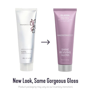 Madison Reed Color Reviving Gloss Glassa - Clear Semi-Permanent Hair Gloss Enhances Hair Color &amp Corrects Tone Adds Brilliant Shine Keratin &amp Argan Oil 4 Fl Oz (118 mL)