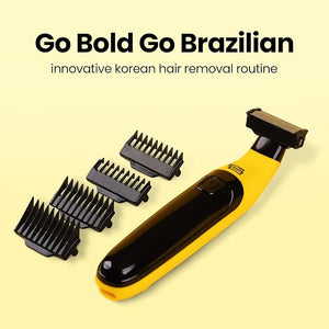 Gorilla Technique Men¡¯s Groin &amp Body Hair Trimmer ? 2-Way Pivot Blade No-Nick Skin Guard 4 Trimming Heads 1?6mm Combs IPX4 Waterproof Electric Shaver for Pubic &amp Ball