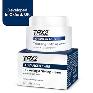 TRX2 Hair Thickening &amp; Styling Cream - Non-sticky &amp; lightweight texture - for all Hair Types - Thicker and more Hydrated - No Dyes [1.7 oz]