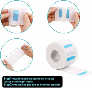 Neck Strips for Barber Shop (4000 Count Bulk Supply) ? Premium Haircut Collar Protectors Water-Resistant &amp Strong Adhesive ? Professional Hairdressing Accessories Value Pack Advantage