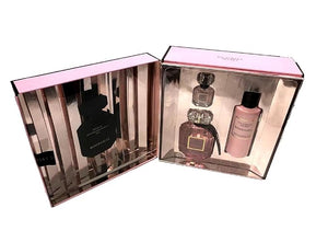 Victoria's Secret Bombshell 3 Piece Luxe Fragrance Gift Set: 1.7 oz Eau de Parfum 0.25 oz Eau De Parfum &amp 3.4 oz Fragrance Lotion