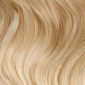 Luxy 100% Remy Human Hair Extensions for Thin Hair Thinning Hair Fill-Ins ? 6 Seamless Wefts Multi-Dimensional Color Blend - Natural-Looking Volume &amp Coverage 50 grams 12 Blonde Balayage