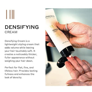 ZENAGEN Densifying Leave-In Cream | Thickening Smoother + Polisher Enhances Hair Density Strengthens &amp Hydrates Smooths &amp Reduces Frizz Plant-Based Vegan All Hair Types 4 oz