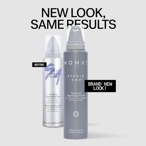 MONAT Studio One¢â The Moxie¢â Magnifying Mousse -Lightweight Hair Mousse Long-Lasting Anti Frizz Helps Create Voluminous Style w/Touchable Hold. Soft Texture w/out The Crunch - Net Wt. 170.1 g / 6