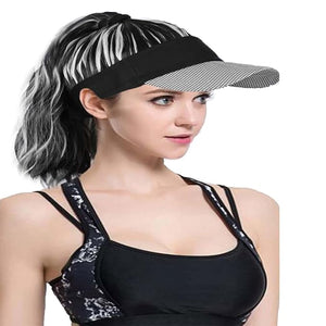 Hat Wig for Women Baseball Hat wig women's wig short curly hair wool curly wig ponytail braid wavy wig