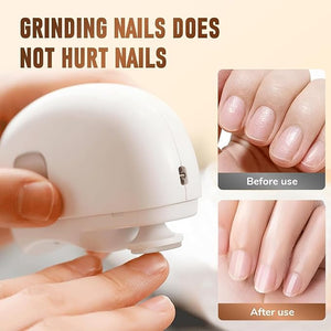 1/2PCS Smart Nail Clipper New 3 in 1 Easy Clip Electric Nail Clippers for Seniors Designed for Extra Hard/Thick Hands Feet Nails Polishing Clipper with Light for Limited Mobility People (022PCS)