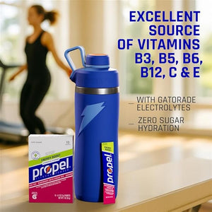 Propel Energy Boost Zero Calorie Powder Packets with Electrolytes and Caffeine Passionfruit Guava (120 Pack)