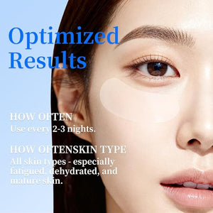 8 pairs PDRN Micro Eye Patches Under Eye Patches for Puffy eyes Dark Circles &amp Wrinkle | Hyaluronic Acid Kojic Acid Collagen Peptides Vitamin C Niacinamide - Korean Popular Eye Care