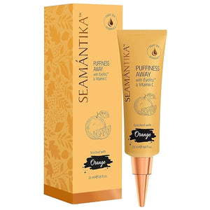 SEAMANTIKA PUFFINESS AWAY Eye Cream 0.8 fl.oz - Instant Eye Bag Remover Puffiness with Eyeliss Vitamin C Under Eye Puffiness Reducer Instant Results Temporary Reduction of Wrinkles &amp Dark Circl