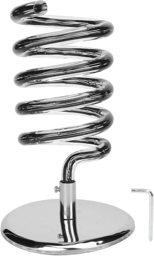 HURRISE Spiral Hair Dryer Holder Spring Hair Dryer Hanging Rack Spiral Hair Styling Station Spiral Salon Blow Dryer Holder Stand for Bathroom Hair Salon