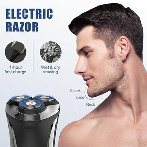 Snapbuy Electric Razor for Men 2025 New Electric Razor 4D Rotary Ipx7 Waterproof Electrics Razors Wet &amp Dry Rechargeable Electrics Shaver LCD Display (2)
