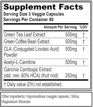 EVL Weight Loss Support Pills - Premium Multipurpose Appetite Metabolism and Fat Loss Support for Men and Women - LeanMode with Green Coffee Bean Extract CLA and Garcinia Cambogia - 60 Servings