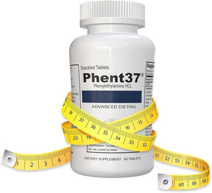 Phent37 (1 Bottle - 60 Tablets) phenylethylamine HCL - Advanced Dieting | Speckled Tablets - Dietary Supplement
