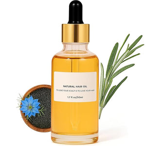 Natural Hair Oil with Rosemary, Coconut, Black Seed Oil &amp; Almond, Herbs Scalp Serum for Dry Itchy Scalp£¨1 Pack