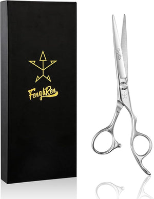 High-end Professional Extremely Very Sharp Barber Hair Cutting Scissors Hairdresser Shears For Hair 6.25 Inch Haircut Scissor Made Of Stainless Steel Alloy For Hairdressing Salon and Home Use