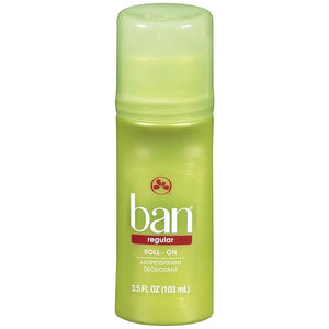Ban Deodorant 3.5 Ounce Roll-On Anti-Perspirant Regular (103ml) (6 Pack)