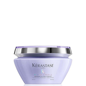 Kerastase Blond Absolu Ultra-Violet Purple Hair Mask For Lightened Highlighted and Grey Hair - Neutralizes Brassy and Yellow Undertones With Hyaluronic Acid 6.8 Fl Oz
