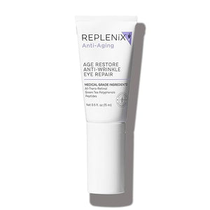 Replenix Age Restore Anti-Wrinkle Retinol Eye Repair Medical-Grade Anti-Aging Eye Cream for Fine Lines Dark Circles &amp Puffiness (0.5 fl. oz)