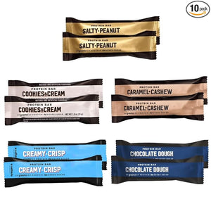 New Barebels Protein Bars Variety Pack - with 20g of High Protein, 1g of Total Sugars - 5 Flavors (10 Count)