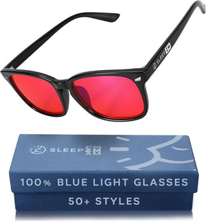 100% Blue Light Blocking Glasses - Women + Men - Better Sleep - Anti Eye Strain Protection - Computer Screens Gaming