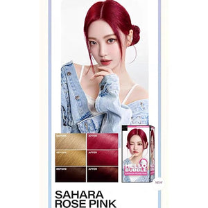 Hello Bubble Hair Color, Color Dyeing Kit (7P sahara rose pink)