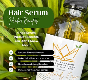 Rosemary Brahmi Hair Growth Oil-Natural Hair Regrowth and Hair Loss Treatments for Men Women and Children - Scalp Serum for Thinning Hair and Hair Loss - All Hair Types 8 oz.