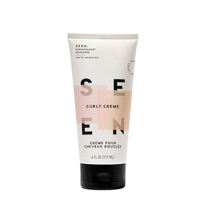 SEEN Curly Creme - Scented - Non-Comedogenic &amp Curl Defining Styling Hair Cream- Reduces Frizz- Heat Protectant- Safe for Sensitive Skin