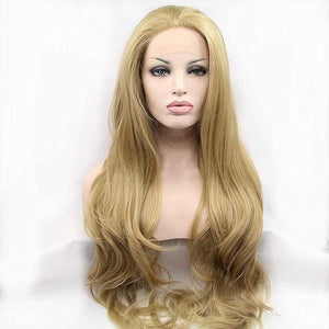 Synthetic Blonde Lace Front Wigs Long Blonde Wigs For Women Hair Heat Resistant Fiber Long Lace Blonde Wigs