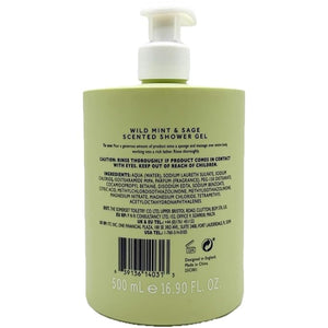 Asquith &amp Somerset Wild Mint &amp Sage Shower Gel 16.90 fl oz 500ml