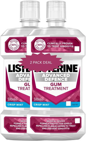 Advanced Defence Gum Treatment Mint Mouthwash 500ml | 16.9 Fl Oz *2 Pack Deal*