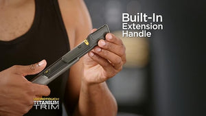 Micro Touch Trim PRO, Rechargeable Lighted Hair Cutting Tool and Body Groomer, Black