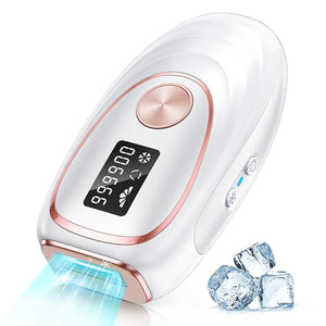 Laser Hair Removal Device at-Home IPL Hair Removal for Women &amp Men - Safe 45¡ÆF Ice-Cooling Contact for Painless &amp Long-Lasting Results 86% Hair Reduction in 3 Weeks for Full Body Pure White