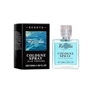 Gulong Blue Perfume - Natural Fresh Fragrance Alluring Amber Scent Long-Lasting Elegant Scent For Couples' Dates(2PCS)