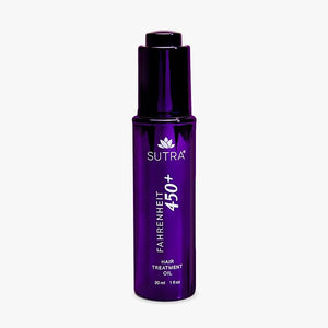 SUTRA Fahrenheit?450+ Multi?Purpose Oil for Hair Skin &amp Scalp | Heat Protection to 450?¡ÆF | Frizz Control Shine &amp Deep Hydration ? Face Body &amp Pre?Shampoo Treatment