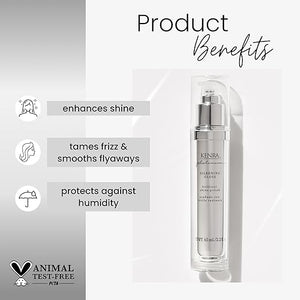 Platinum Silkening Gloss | Brilliant Shine Polish | Tames Frizz &amp; Smooths Flyaways | Lightweight Formula | Protects Against Humidity | Smooths Dry Ends | Medium To Coarse Hair