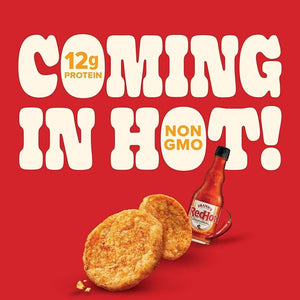 Pure Protein Frank¡¯s Red Hot¢â Popped Crisps ? Spicy Protein Snack ? 12g Plant Based Protein, Gluten Free, Non GMO, Vegan, Air Popped &amp; Puffed Crisps ? Healthy Protein Snacks ? 12 Pack