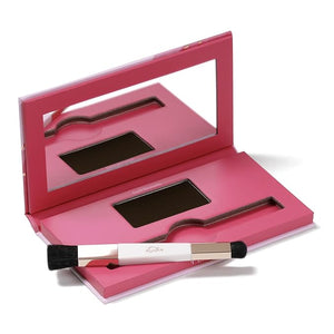 eSalon Root Touch Up + Brow Powder Conceal &amp Cover (Dark Brunette) - Hairline Powder for Women - Scalp Concealer &amp Filler for Thinning &amp Gray Hair Coverage - Creates Thicker &amp Fuller-