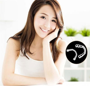 2 Pairs, Regain Confidence Smile for Women and Men, Temporarily Adjustable(White)