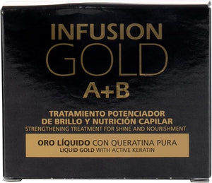 Tahe Infusion Gold Tratamiento Capilar Potenciador de Brillo y Nutrici?n con Oro L?quido y Queratina Pura 2 x 10 ml