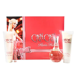 Paris Hilton Fragrance Set 3.4 Fl Oz - Can 4 Pc. Gift Set (Edp Spray Body Lotion Bath &amp Shower Gel) Cruelty Free