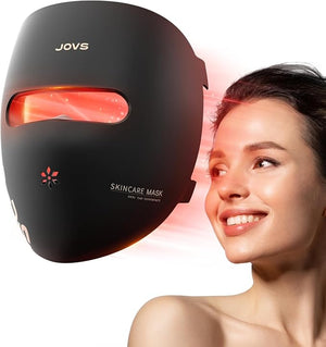 JOVS LED Light Therapy Face Mask Wireless Red Light Therapy Mask for Face Portable Skin Care Beauty Device Intelligent Beauty Solution at Home Use 4 Modes for Visible Results