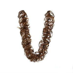 SONGCHAO Fake Hair Bun Messy Bun Ponytail Hair Extensions 80cm Long with Elastic Rubber Band Synthetic Fluffy Wrap Wig Women Hair Bun Hair Accessories (Color : #6)