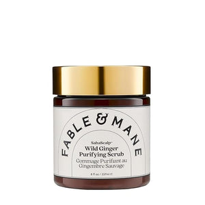 Fable &amp; Mane Wild Ginger Purifying Scrub, For a Flaky, Itchy or Dry Scalp. Gentle Exfoliating Cleansing Detox Treatment