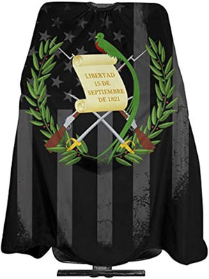 Nuboxx Coat Of Arms Guatemala USA Flag Salon Hair Cutting Cape Cloth Barber Hairdressing Wrap Haircut Apron Cloth Styling Accessory For Unisex