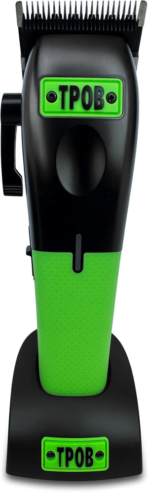 TPOB Play Barber Hair Clippers for Men 7500 RPM with Rubber Grips (Black/Green/Pink)