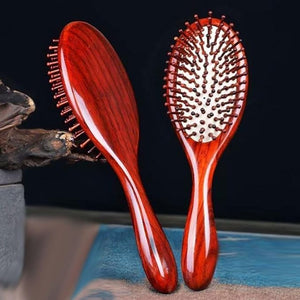 Wood Massage Hairbrush Women Hair Brushes Air Cushion Hair Combs Scalp Massagers Hair Combs 8.3Inch