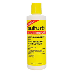 Sulfur 8 Medicated Anti-Dandruff Oil Moisturizing Hair Lotion 8 oz (Pack of 4) ? Scalp &amp Hair Conditioner