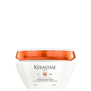 KERASTASE Nutritive Masquintense Hair Mask | Deeply Nourishes &amp Conditions With Plant-Based Proteins Niacinamide For to Medium Dry 6.8 Fl Oz